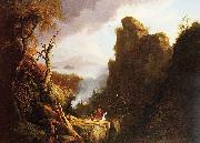 Thomas Cole Indian Sacrifice, Kaaterskill Falls and North South Lake oil painting reproduction
